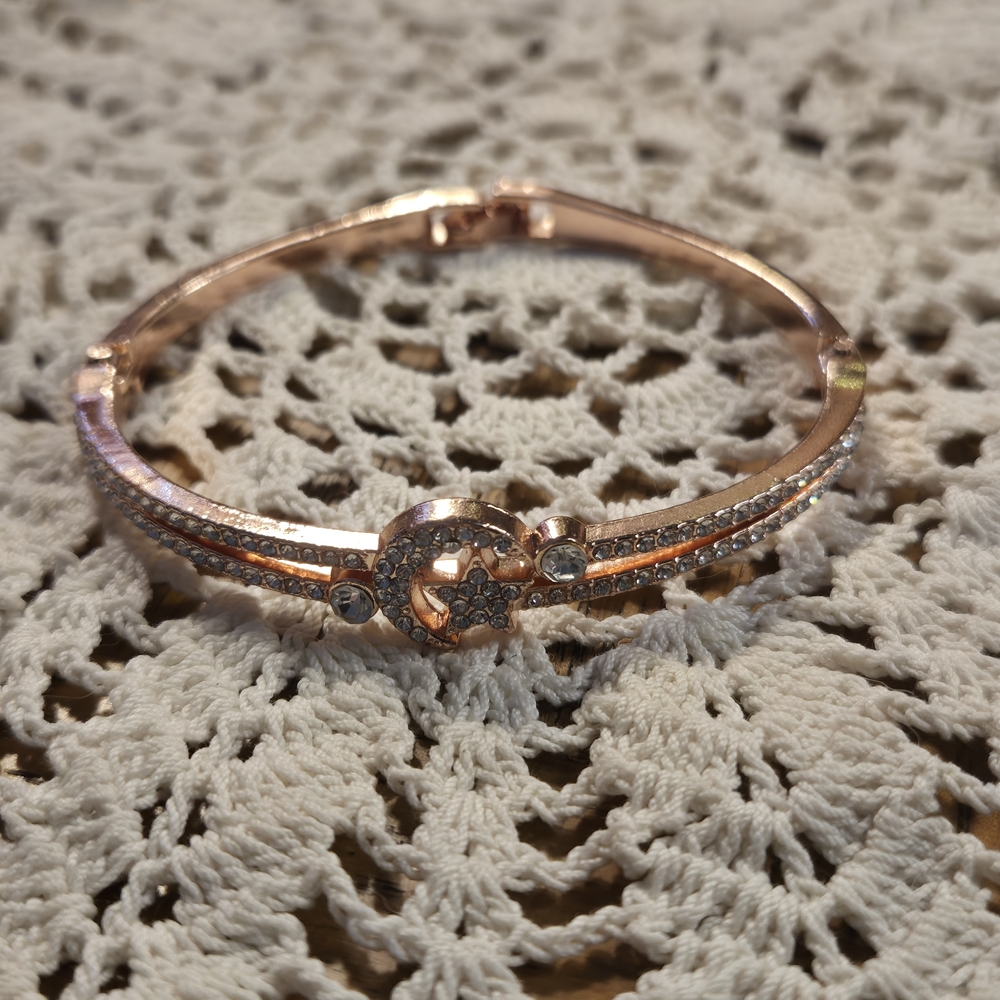 Rose Gold Cubic Zirconia Bracelet NWOT